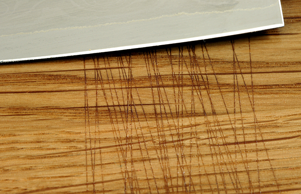 Image 3. Oak face grain cutting board treated with oil